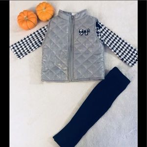 24M 3 Piece Girl Vest Outfit Set NWOT